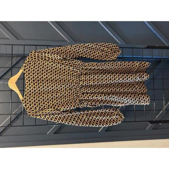 NWT - Minkpink Valentina Dress Small Geometric Long Sleeve Mini - Picture 7 of 9